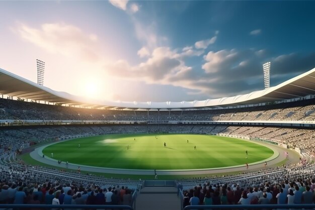 Un stade de cricket moderne