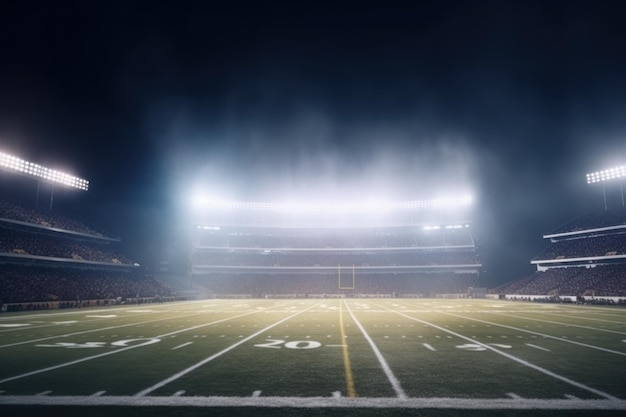 Photo stade de football américain générer ai