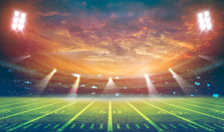 Photo stade de football américain rendu 3d