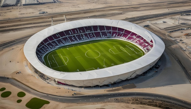 un stade avec les lettres b et b dessus