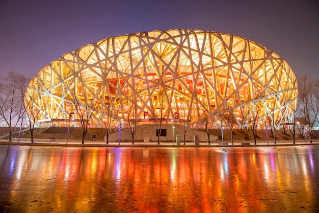 Stade olympique de Pékin, Chine.