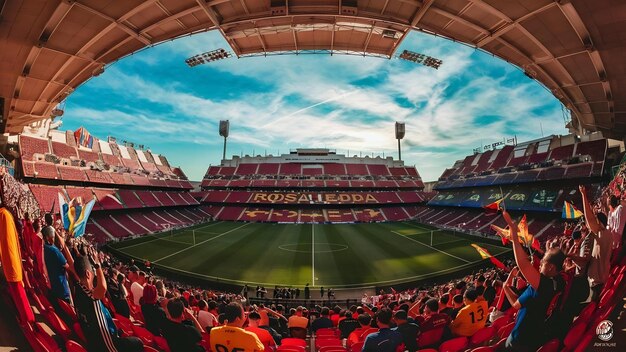 Le stade Rosaleda à Malaga, en Espagne