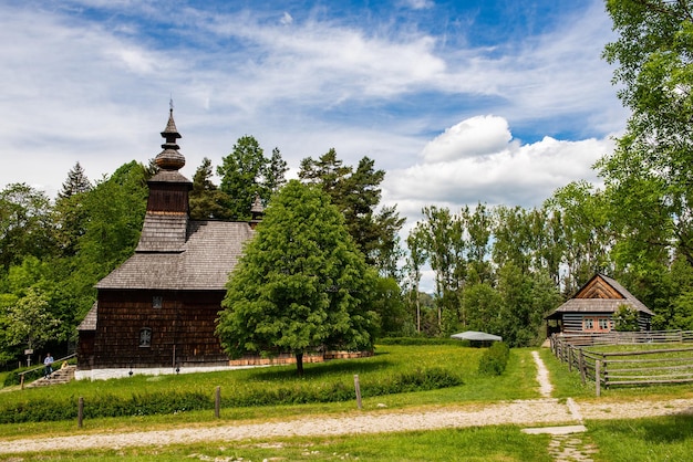 Stara Lubovna Skansen église grecque-catholique en bois de St Michel Archange République Slovaquie