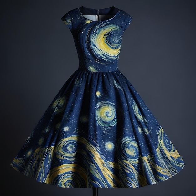 Starry NightInspired Dress Swirling Patterns