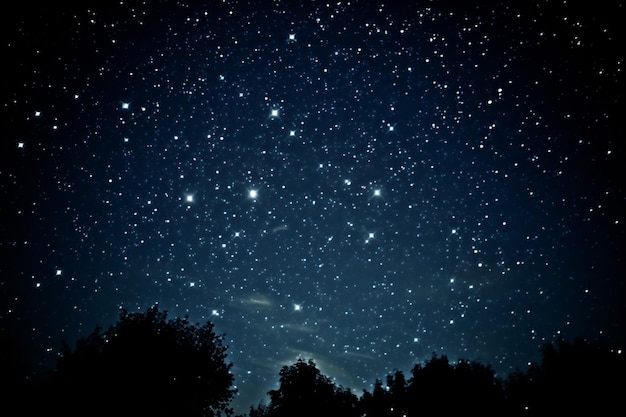 Photo starry wonders beautiful shining stars in the night sky