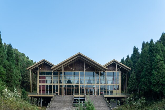 Station balnéaire dans la forêt de la vallée