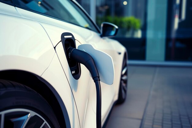 Station de recharge électrique pour voitures électriques dans le concept d'énergie verte