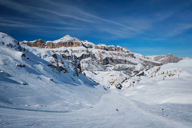 Station de ski dans les Dolomites, Italie