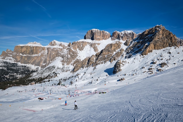 Station de ski dans les Dolomites, Italie