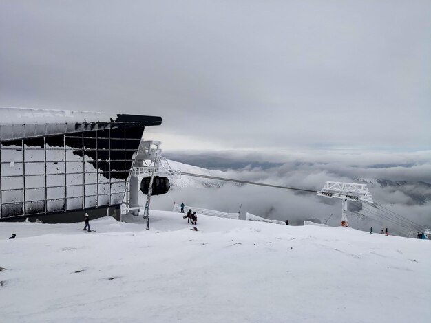 Station supérieure de la station de ski de Jasna en Slovaquie