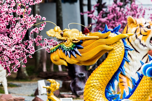 Statue au Temple Thean Hou à Kuala Lumpur, Malaisie