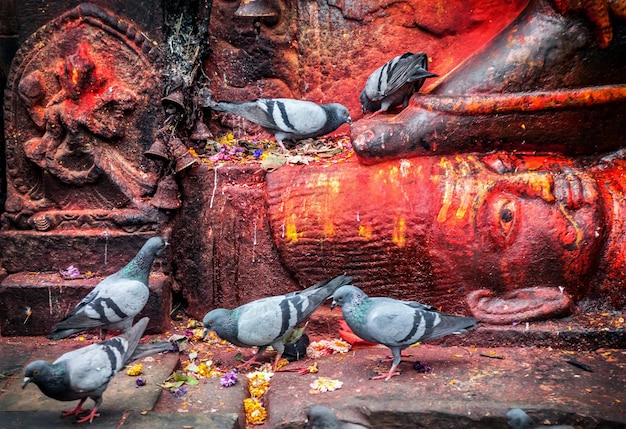 Statue de Bhairab au Népal