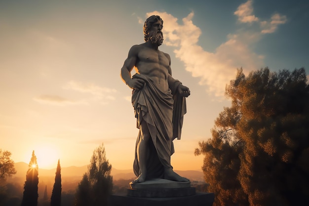 Statue de bon augure du dieu et de la déesse hindous