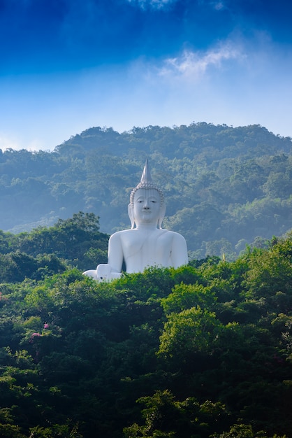 Statue de bouddha blanc