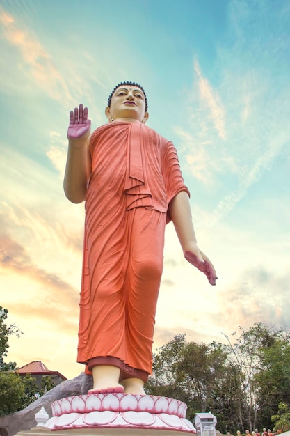 Une statue de bouddha dans un parc