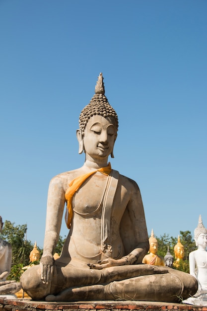 Statue de Bouddha dans le vieux temple