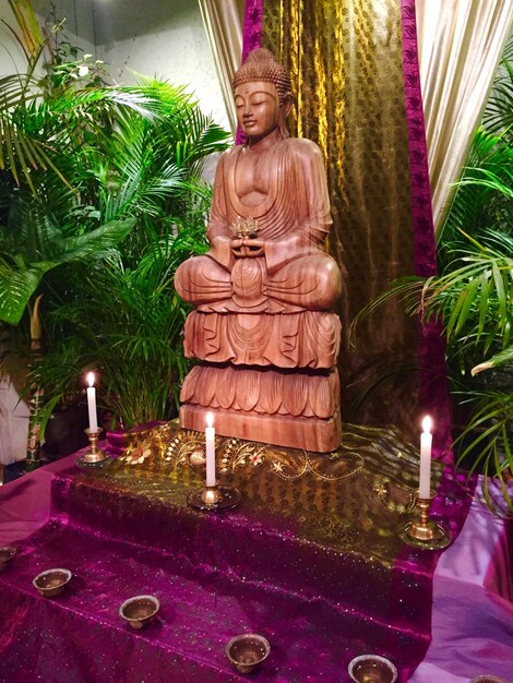 Photo statue de bouddha