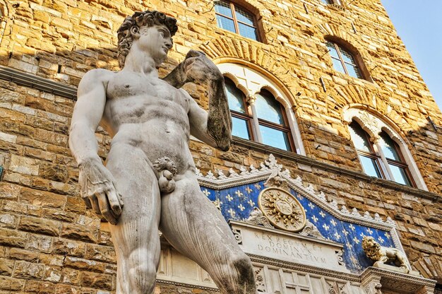 Statue dans la ville de Florence en Italie Europe