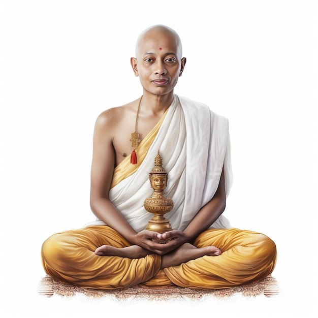 Photo statue du bouddha de la sérénité calme