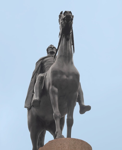 Photo statue du duc de wellington, londres angleterre royaume-uni