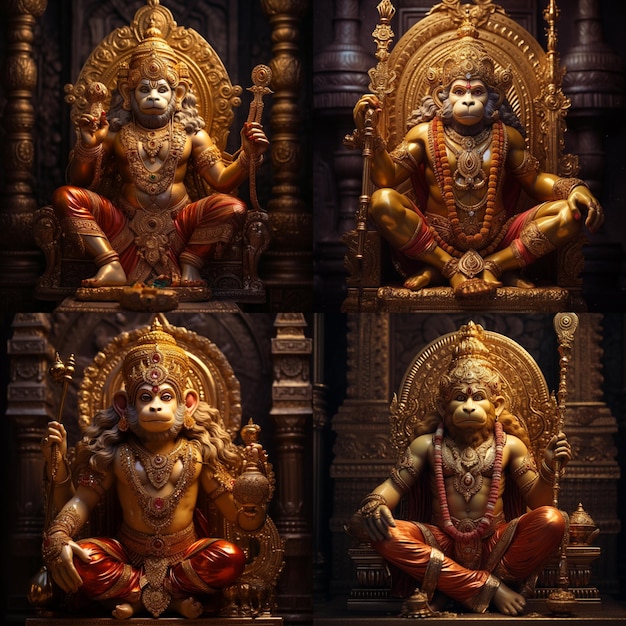 Statue du seigneur Hanuman ji