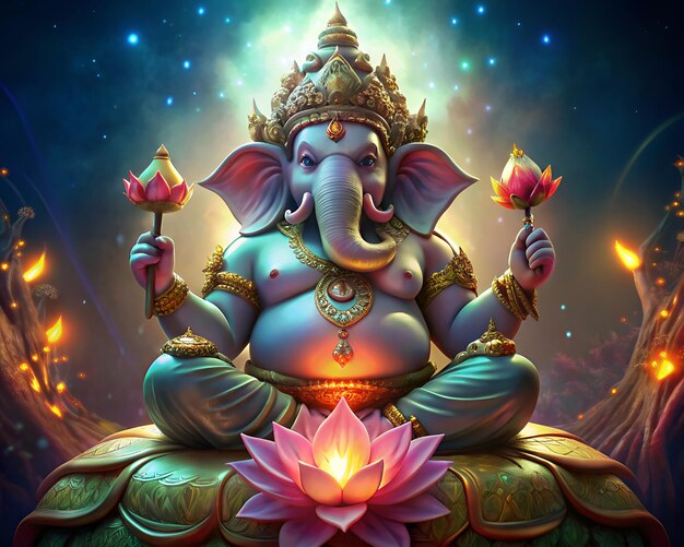 Photo une statue de ganesha