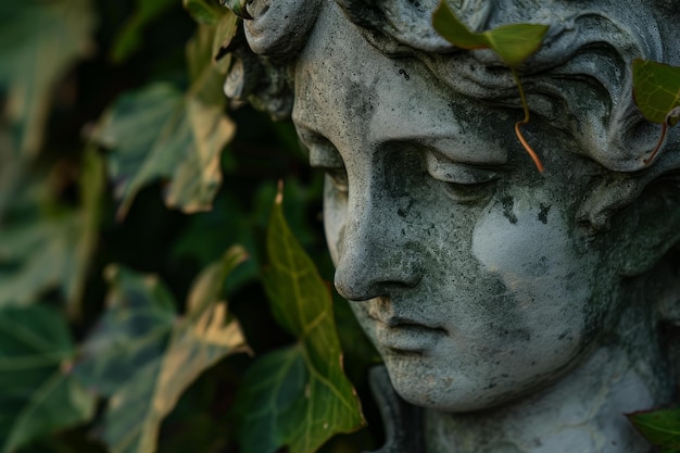 Statue historique des feuilles d'automne génère Ai