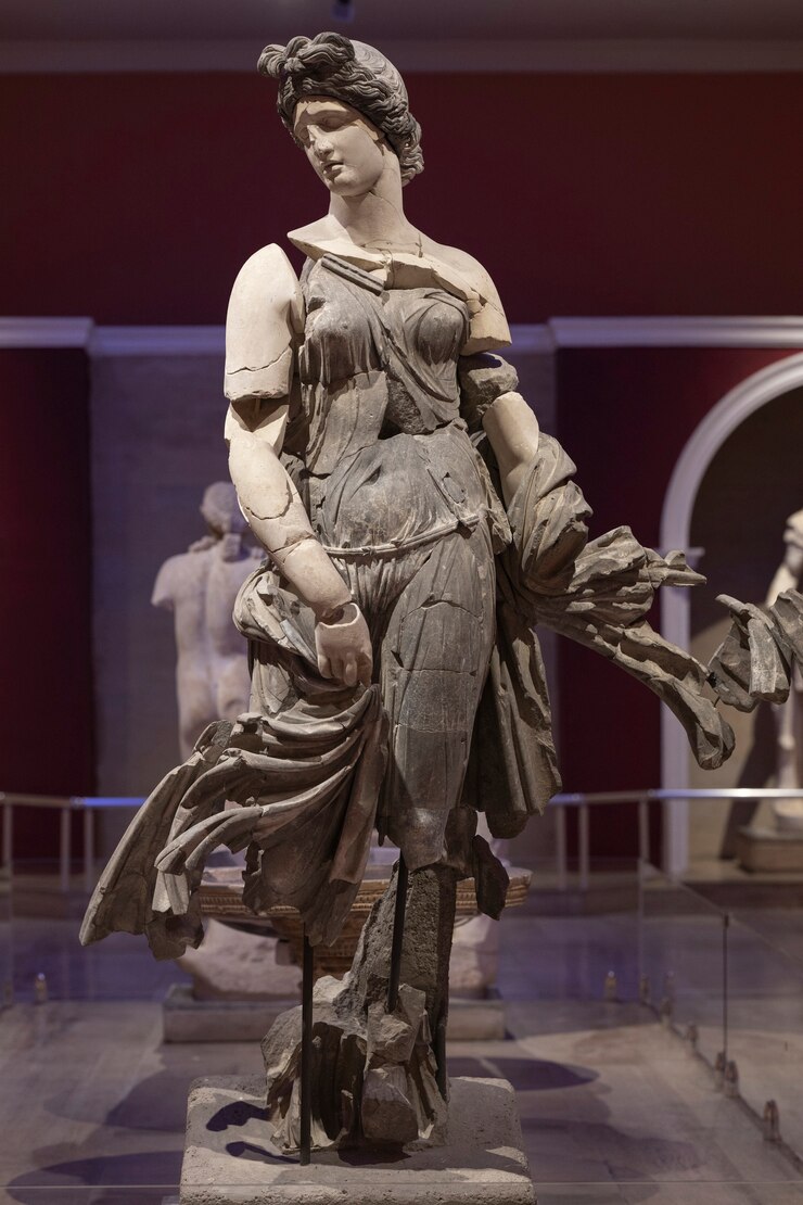 Photo une statue historique de la période romaine