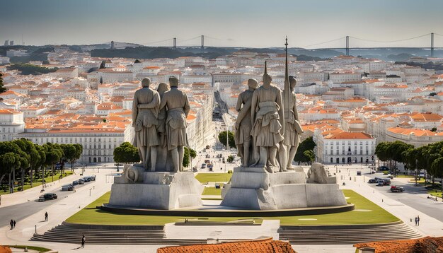 Photo une statue d'un homme avec une chemise rouge dessus