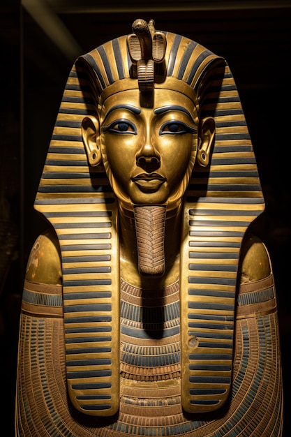 Une statue d'un pharaon égyptien