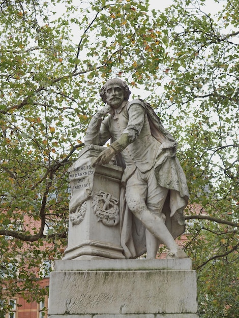 Statue de Shakespeare à Londres