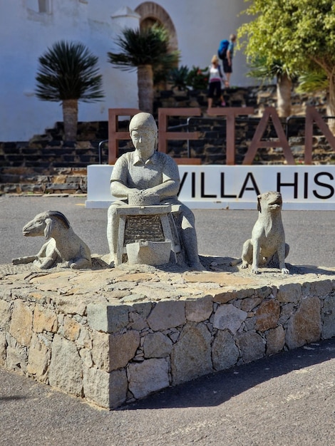 Des statues dans les rues de Fuerteventura, Îles Canaries, Espagne