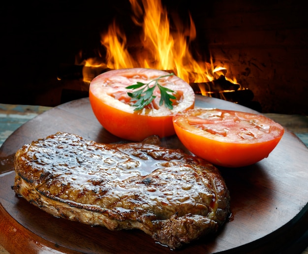 steak au barbecue