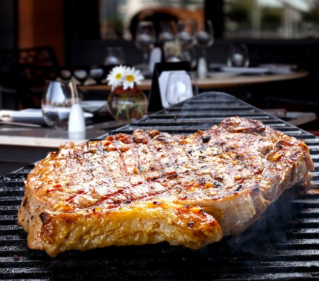 steak au barbecue