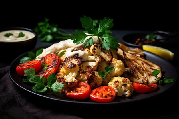 Steak au chou-fleur végétalien Shawarma