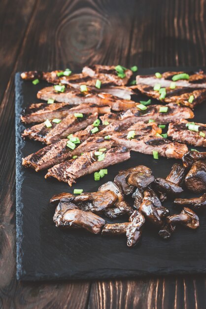 Steak de boeuf aux cèpes