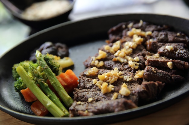 Steak de boeuf à la japonaise