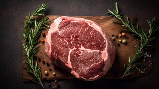 Steak de côte de bœuf