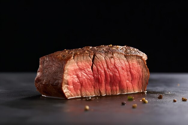 Un steak du steakhouse de l'entreprise de viande.