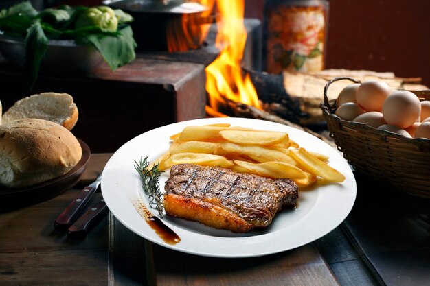 Steak avec frites