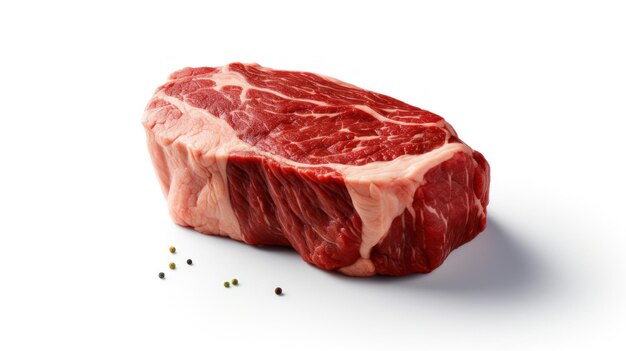 Steaks de boeuf cru frais Generative AI