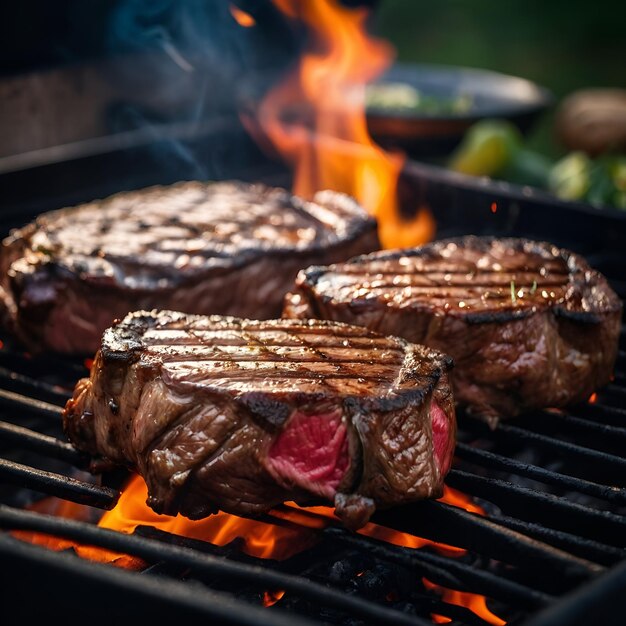 Photo steaks de bœuf
