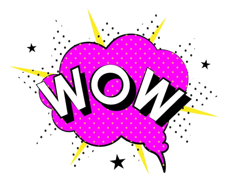 Photo sticker png de mots de dessins animés à fond transparent