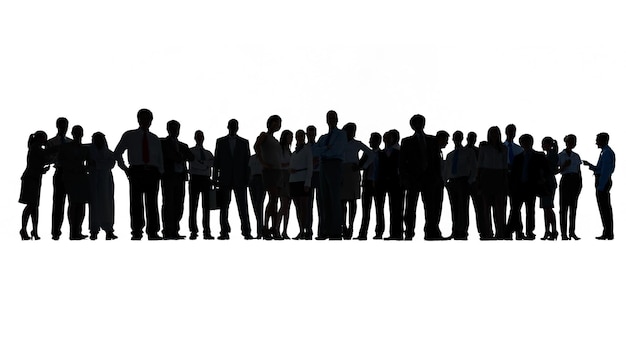 Sticker de silhouette d'hommes d'affaires Png fond transparent