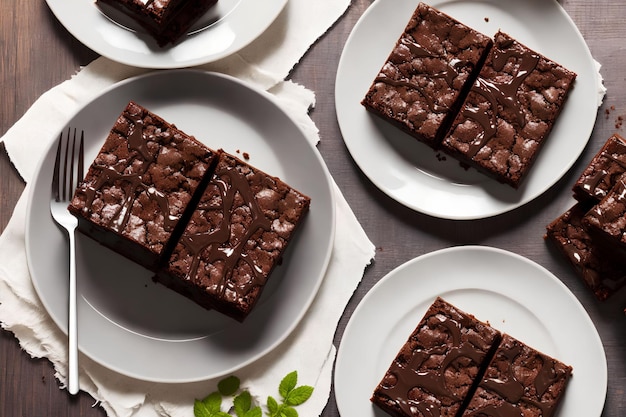 Sticky Toffee brownies art génératif par IA