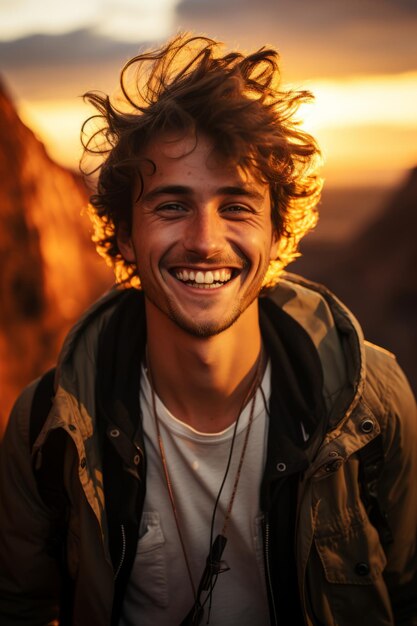 Stock photo d'un homme souriant