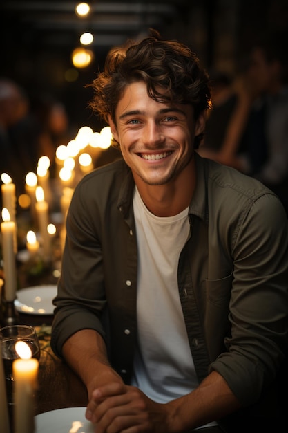 Stock photo d'un homme souriant