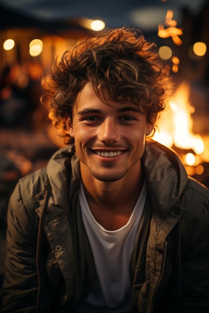 Stock photo d'un homme souriant