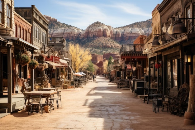 Stock photo de la vieille ville de l'Ouest où vivaient les cowboys