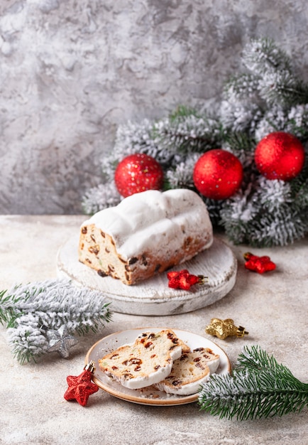 Stollen traditionnel allemand de Noël